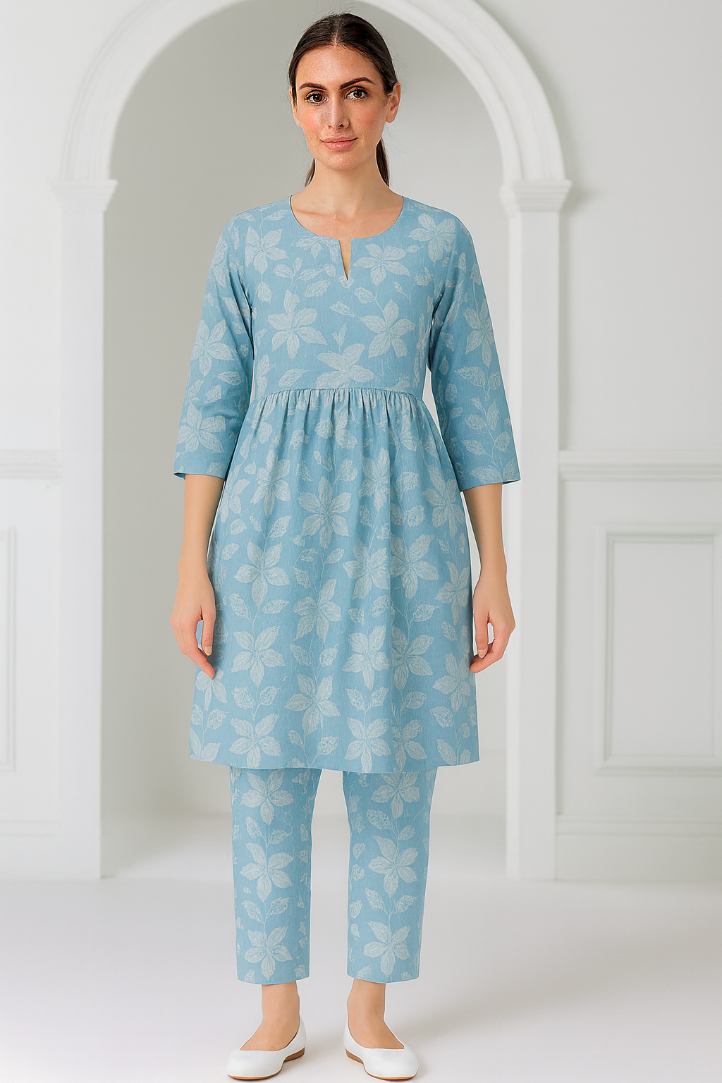 Blue floral Co-Ord Set