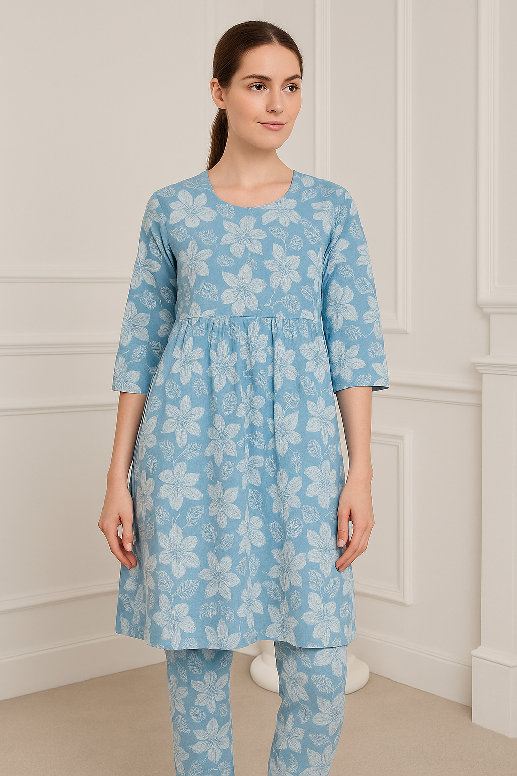 Blue floral Co-Ord Set