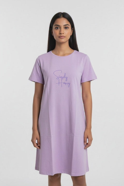 Women Lounge T-Shirt- Lavender