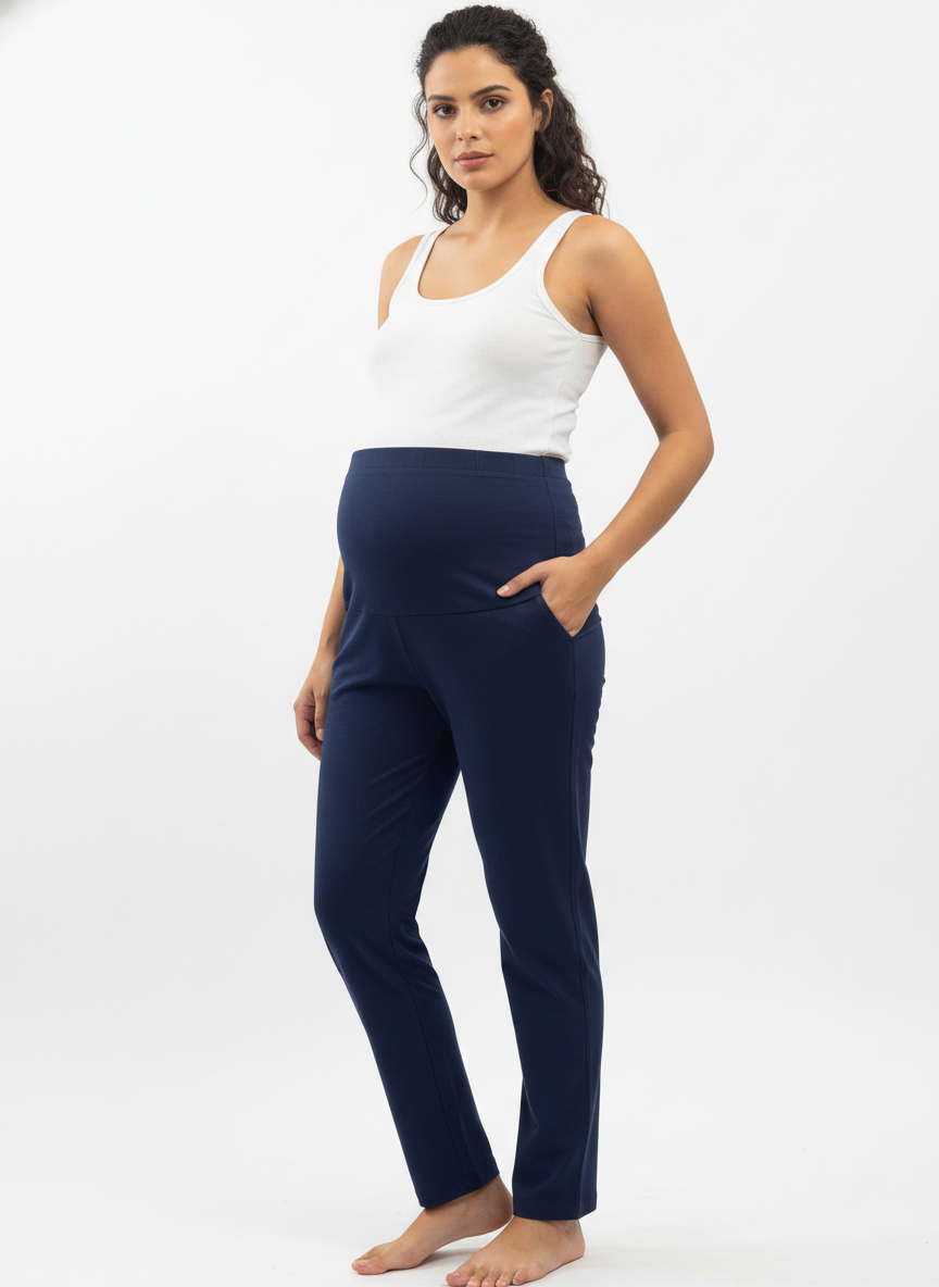 Maternity Pant-Black, Navy-Blue, Grey(Pack of 3)