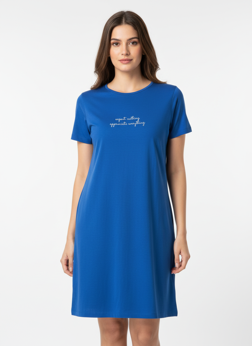 Pack of 2-Women Maternity Lounge T-Shirt-Lavender,Blue