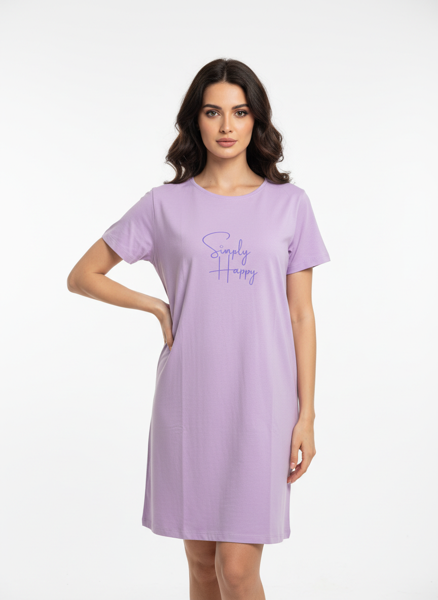 Women Lounge T-Shirt- Lavender