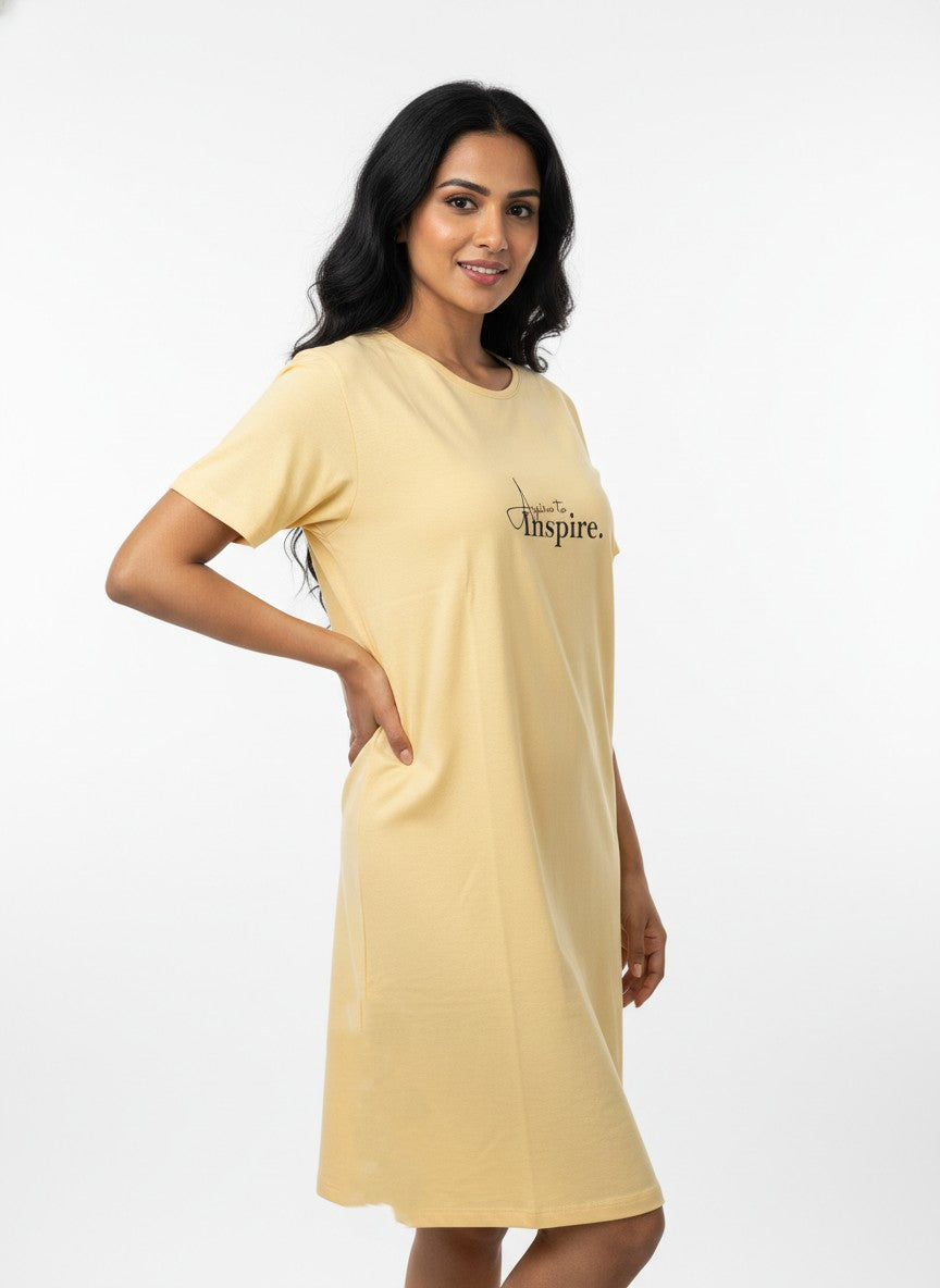 Women Lounge T-Shirt - Yellow